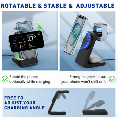 3-in-1 Foldable MagSafe Charger